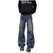 Men's Oversized Cargo Jeans With Pockets American High Street Style Loose Wide Leg Trousers Trendy Paratrooper Casual Autumn Wear_mkmklike.com