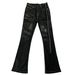 Men's Clothing Handmade Wax Pants Flared Wide Leg Elastic Ribbon High Street_mkmklike.com