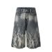 Men's High Street Straight Wide Leg Jeans European American Style Niche Tie Dye Trendy Loose Fit New Shorts For Men_mkmklike.com