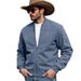Cross-Border Independent Station Autumn New Hot-Selling Western Cowboy Men's Hunting Loose Suede Zipper Jacket Coat_mkmklike.com