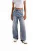Relaxed Fit High Waist Wide Leg Jeans For Women - Vintage Washed Denim Pants With Stretch Comfort, Streetwear Style, Plus Size Friendly_mkmklike.com