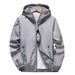 Straight New Spring And Autumn Reflective Zipper Men's Plus Size Jacket Couple Windbreaker Print_mkmklike.com