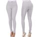 K Slim Fit Elastic Solid Color Denim Pants For Women_mkmklike.com