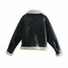 Women's clothing style street fashion fleece fur jacket coat_mkmklike.com