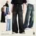 Vintage Washed Distressed Jeans For Men – Loose Fit Wide Leg Denim Pants (Black, Blue, S-XL)_mkmklike.com