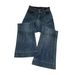 Retro Hong Kong Style Micro Jeans Women, New Spring High-Waisted Double-Buckle Slimming Loose Flare Pants For Petite_mkmklike.com