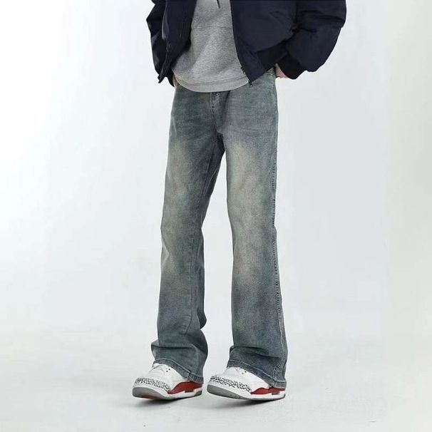 Retro Washed Jeans – Slim Straight To Slight Flare Fit With Stretch For Men & Women ( 6Colors, Sizes S-3XL)_mkmklike.com