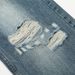 American Style Washed Distressed Jeans For Men Street Fashion Brand Vintage White Contrast Loose Straight Draped Long_mkmklike.com