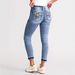 Women's Slim Fit Stretch Embroidered Jeans - High Waist Skinny Denim Pants For Casual & Streetwear_mkmklike.com