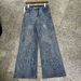 Women's Slimming Stretchy Denim Jeans American Style Floral Rhinestones Wide Leg Straight Leg Fashionable New Spring Design_mkmklike.com