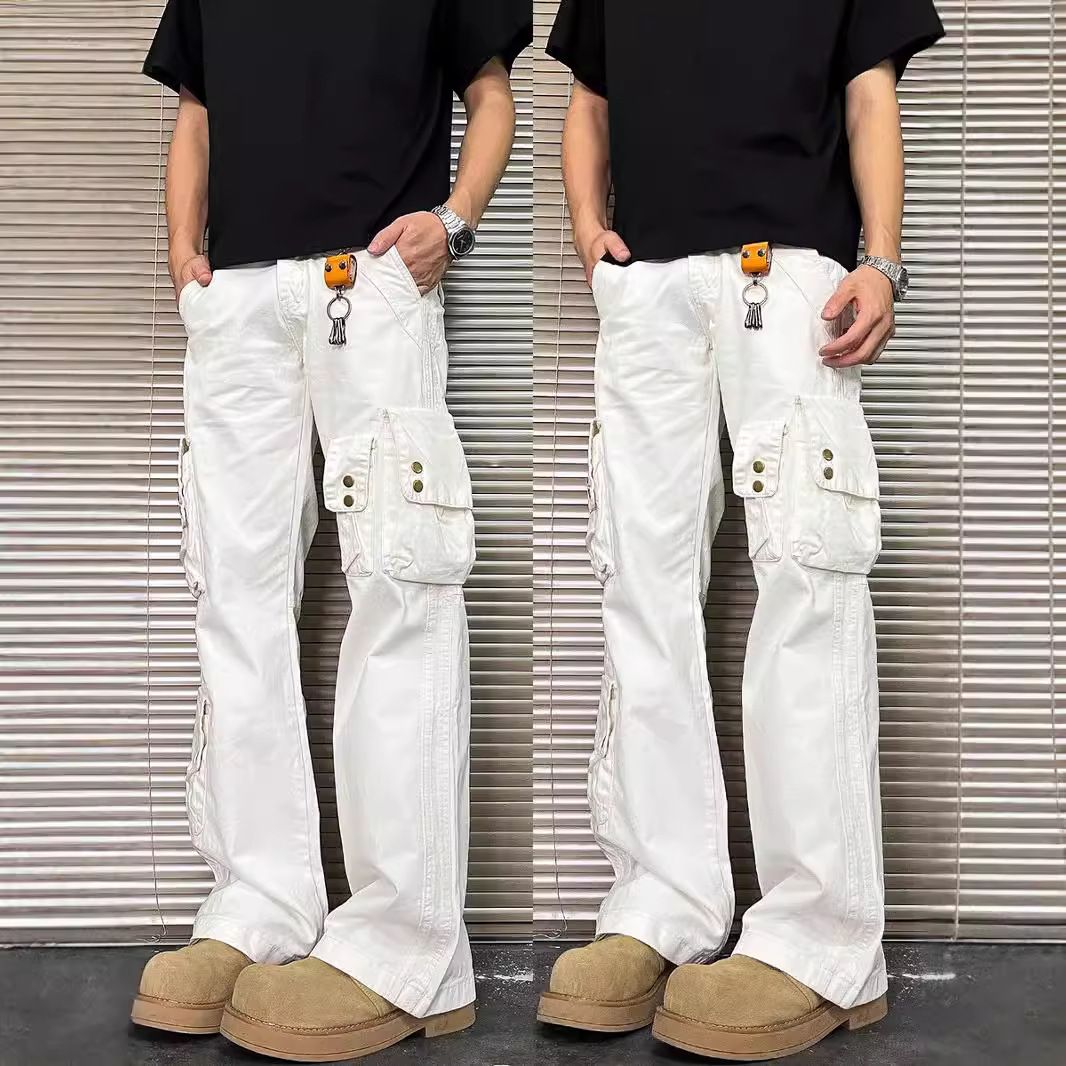 Vintage Heavyweight Tie-Dye Cargo Jeans – Streetwear Dirty Fit With Multi-Pocket Design (S-Xxxl) Dirty Fit Silhouette_mkmklike.com