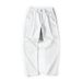 Pure Muqiu Clothing | Lyocell Ripped White Jeans Men's American Style Draped Loose Straight Casual Wide-Leg Pants_mkmklike.com