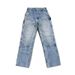 Vintage American Heavyweight Double-Knee Denim Pants B73 Fit Workwear Jeans for Men And Women Washed And Distressed Finish_mkmklike.com