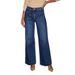 High Waist Straight Leg Jeans For Women - Vintage Washed Denim Pants (Dark Blue/Light Blue/Black)_mkmklike.com