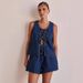Women's Clothing Summer Fashion Casual Sleeveless Lace Up High Waist Women's Vest Denim Suit Shorts Women_mkmklike.com