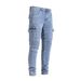Laike Men's Slim Fit Skinny Jeans Trendy Elastic Denim with Side Pockets Cross Border Summer New European American Style_mkmklike.com