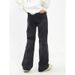 Men's Clothing Retro Cleanfit High Waisted Straight Leg Jeans Heavyweight Washed Black Distressed Trendy Floor Length For Men And Women_mkmklike.com