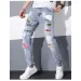 Men's Jeans Autumn Designer Many Ripped Holes Patches Luxury Clothing Korean Slim-fit Beggar Trousers Trendy Brand_mkmklike.com