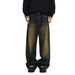 Vintage Washed Denim Jeans For Men – Relaxed Straight-Leg Streetwear Pants With Distressed Details, High-Waisted Loose Fit (S-3XL, Retro Blue)_mkmklike.com