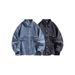 Pulse Pulse New Spring Summer Hong Kong Style European American Street Trend Korean Version Long Sleeve Washed Men's Denim Jacket_mkmklike.com