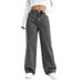 Women's Clothing Plus Size High-Waisted Women's Jeans – Straight Leg & Wide Fit (S-5XL, 5 Colors)_mkmklike.com