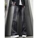 Men's Retro Lightning Bolt Jeans – Mid-Rise Straight Leg Denim Pants With Subtle Flare (S-3XL, Classic Blue, Cleanfit Aesthetic)_mkmklike.com
