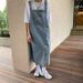 K Cowboy Shoulder Strap Skirt, Women's Design Sense, Niche Temperament, Suspender Skirt, Loose Dalian Clothing, Long Skirt_mkmklike.com
