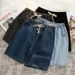 Men's Lightweight Denim Shorts | Stretch Summer Casual Shorts With Drawstring Waist, Multi-Pocket Straight Leg Cargo Shorts For Teens_mkmklike.com