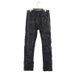 Men's Clothing Dark Coating Wax Brush One Knife Cut Erosion High Street Casual Hole Jeans_mkmklike.com