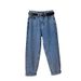 Vintage High Waist Loose Fit Straight Leg Jeans For Women - Summer Lightweight Cropped Mom Jeans With Relaxed Boyfriend Style_mkmklike.com