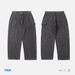 Men's Loose Fit Workwear Jeans Snowflake Wash Distressed Logging Casual Denim Pants Midweight Straight Mid Waist_mkmklike.com