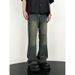 Nordmann American Retro Washed Jeans For Men, Slightly Flared Loose Straight Long Pants, BF Autumn Winter High Street Trendy_mkmklike.com