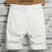 2025 2025 Summer Lightweight Denim Shorts For Men Korean Style Trendy Ripped Slim Fit Casual Fashion Brand Pants_mkmklike.com