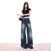 26ss| 2026 American Retro Washed Distressed Drapey Spring-summer Versatile Floor-length Everyday Denim Pants New Style_mkmklike.com