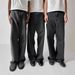 Vintage Washed Black Grey Jeans For Men & Women | Straight Leg Denim Pants | Classic Casual Cotton Trousers_mkmklike.com