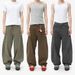 Men's Clothing Patchwork Pure Cotton Workwear Casual Washed Jeans High Street Design American Style Curved Fit_mkmklike.com