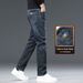 Jeans Men's Slim-fit Straight Casual Elastic Loose Casual Trousers Men's_mkmklike.com