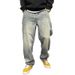 American High Street Washed Jeans Men's Trendy Brand Loose Spring And Autumn Fat Plus Size Ruffian Handsome Casual Trousers_mkmklike.com