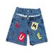Men's Clothing Y2k High Street Fashion Brand Fashion Hip Hop Collage Double Waist Fake Two Piece Five Point Jeans Mid Length Pants For Men And Women_mkmklike.com