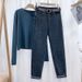 Women's Denim Straight Pants Female Student Autumn Wear New Slim High Waist Loose Nine Points Harem Carrot Pants_mkmklike.com