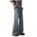 Washed Denim Jeans For Men In The Summer 2025, American High Street, Loose Loose, With Sense Of Draping, Featuring A_mkmklike.com