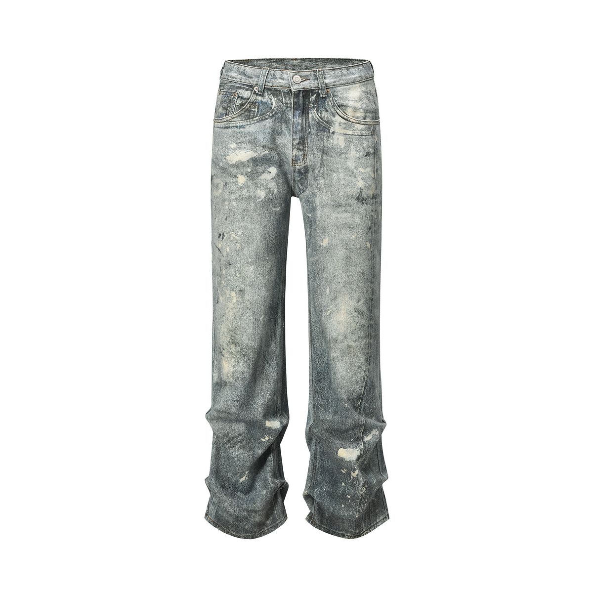 Streetwear Washed Wide-Leg Jeans – Digital Print Denim Pants With Relaxed Fit For Urban Edge Fashion Trends_mkmklike.com