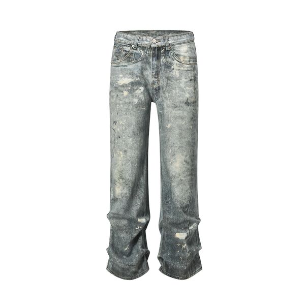 Streetwear Washed Wide-Leg Jeans – Digital Print Denim Pants With Relaxed Fit For Urban Edge Fashion Trends_mkmklike.com
