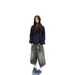 Men's Clothing Retro Washed Denim Shorts Straight Wide Leg Distressed Loose Casual Versatile Cropped Pants_mkmklike.com