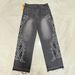 Men's Clothing Printed Jeans Straight Leg Loose Fit Long Pants Printed Straight-Leg Jeans – Washed Denim Pants With Urban Street Art Design (XL-3XL)_mkmklike.com