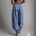 Women's High-Waisted Zip-Ankle Jeans – Retro Loose Fit Denim Pants With Adjustable Cuffs, Streetwear Staple (Blue)_mkmklike.com