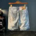Men's Jeans Scratch To Pieces Denim Shorts Summer Thin Straight Fashion Korean Style TrendsinsStreet Washed-out Vintage_mkmklike.com