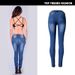 Women's Low-Rise Skinny Jeans – Stretch Denim Pencil Pants With Whiskering & Distressed Details (Blue, XS-2XL)_mkmklike.com