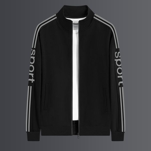 Men's Clothing sports suit men's spring and autumn sweatshirt outdoor running leisure two piece suit loose trend plus size jacket_mkmklike.com
