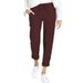 Women's Drawstring High Waist Pocket Loose Cotton and Linen Casual Pants_mkmklike.com